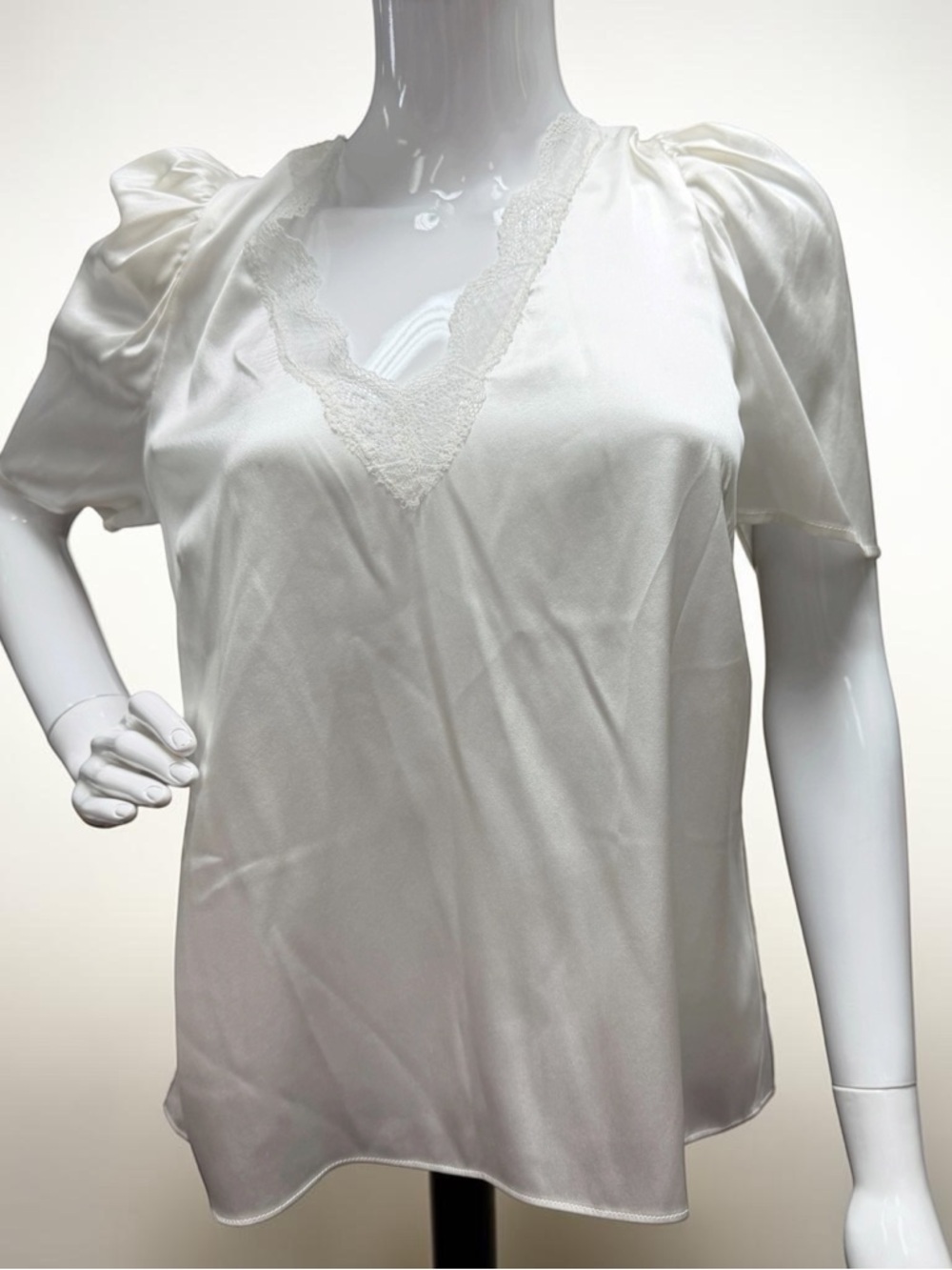 G7 Generation Love Mona Stretch Silk Charmeuse Blouse